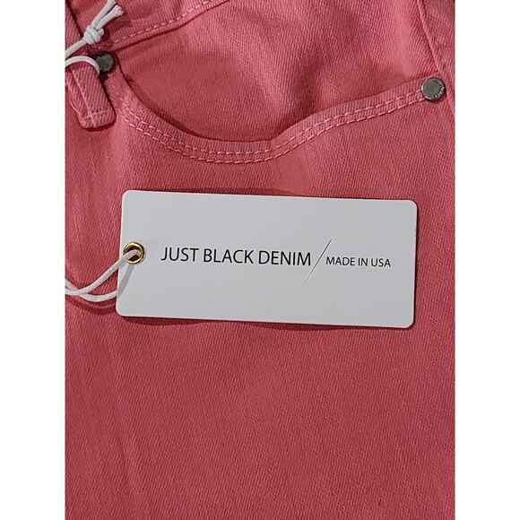 Just Black Denim High-Rise Skinny Cotton and Spandex Blend Pink Jeans Size 32 - Picture 10 of 10